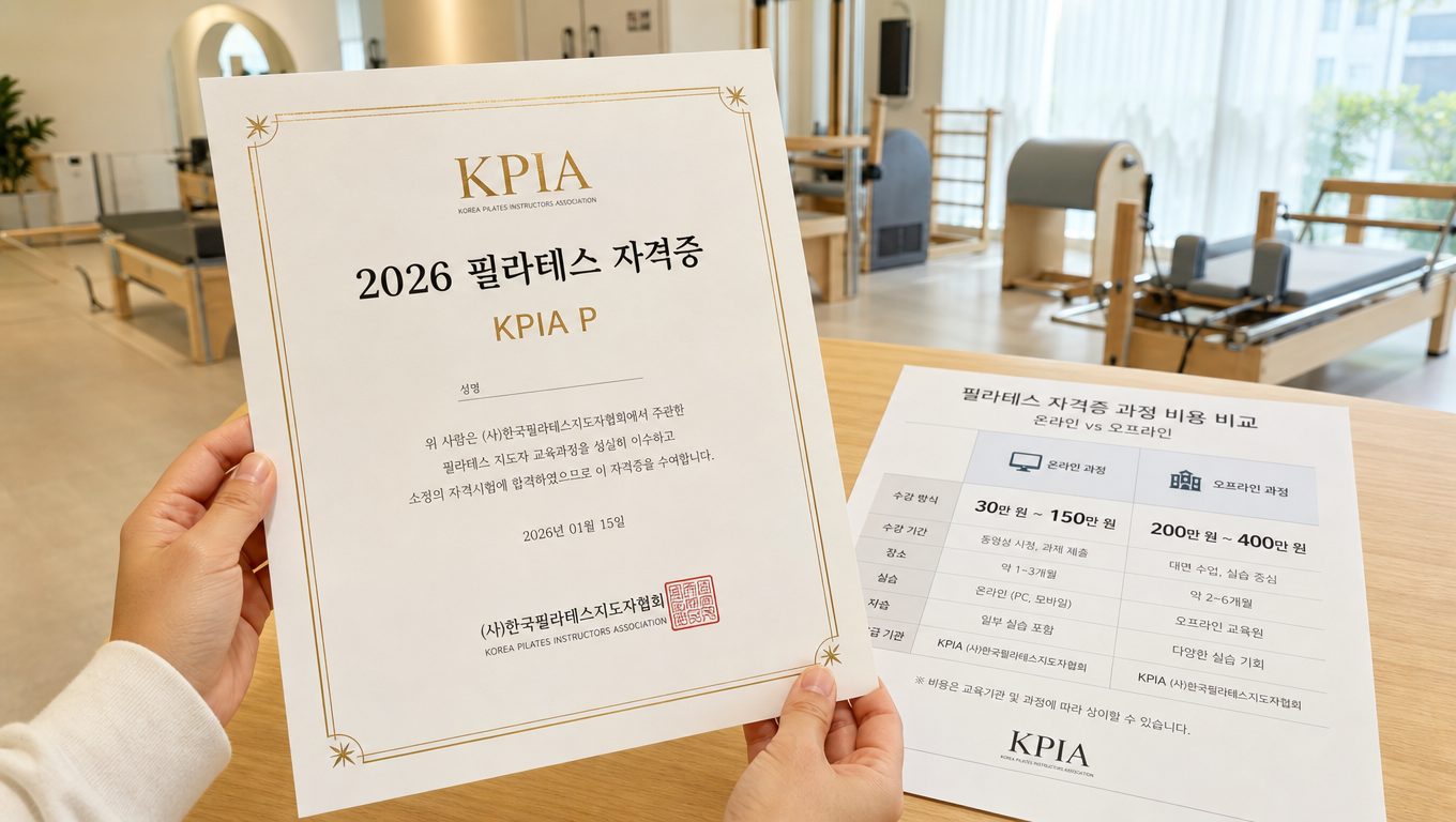 2026 필라테스 자격증 따는법