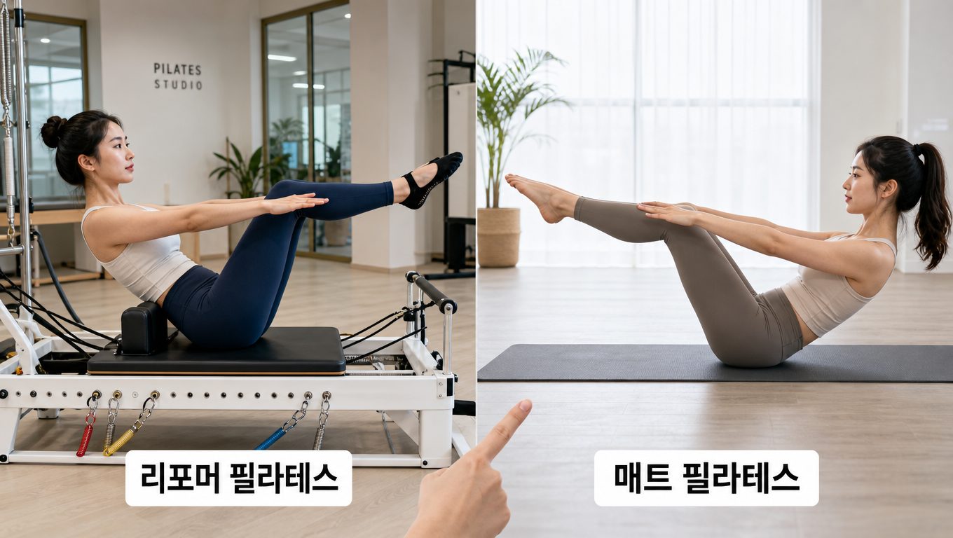 리포머 필라테스와 매트 필라테스 차이