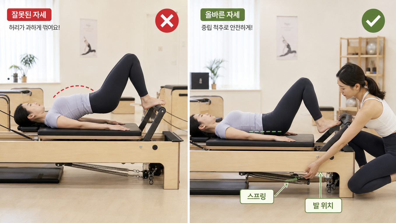 리포머 필라테스 초보자 실수와 안전한 변수 조절 방법