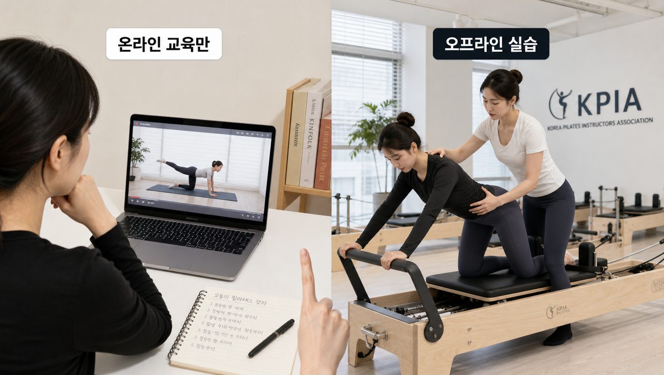 필라테스 자격증 과정 온라인 교육만으로 실무 기술 충분할까